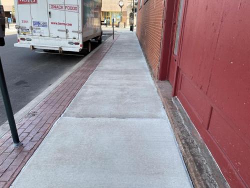 New sidewalks on Congress Street